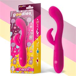 Cakey G-Spot and Rabbit Vibe USB Silicone Fuchsia