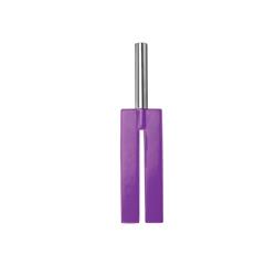 Leather Slit Paddle - Purple