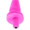 Neon Vibrating Butt Plug Pink