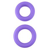 Neon Stretchy Silicone Cock Ring Set Purple