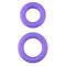 Neon Stretchy Silicone Cock Ring Set Purple