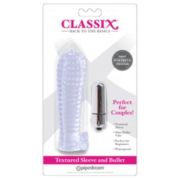 Classix - Textured Sleeve & Bullet, Clear