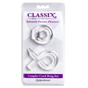 Couples Cock Ring Set Clear