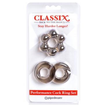 Classix - Performance Cock Ring Set, Smoke