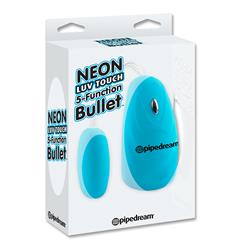 Neon Luv Touch  5-Function Bullet-Blue
