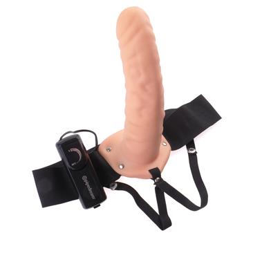 Fetish Fantasy Series  8" Vibrating Hollow Strap-O