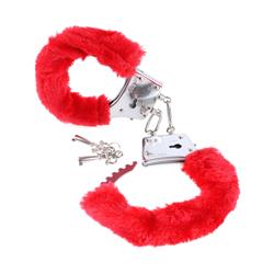 Fetish Fantasy Series Beginners Furry Cuffs Red