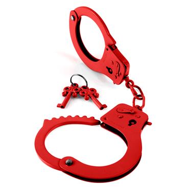 Fetish Fantasy Series Designer Metal Handcuffs Red