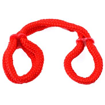 Fetish Fantasy Series   Silk Rope Love Cuffs - Red