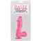 Basix Rubber Works  16,51 cm Dong and Testicles with Suction Cup - Colour Pink