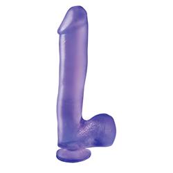 Basix Rubber Works  10" Dong with Suction Cup-Purp