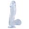 Basix Rubber Works  10" Dong with Suction Cup-Clea