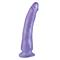 Basix Rubber Works  Slim 17,78 cm with Suction Cup - Colour Purple