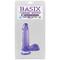 Basix Rubber Works 15,2 cm Dong with Suction Cup - Colour Purple