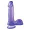 Basix Rubber Works 15,2 cm Dong with Suction Cup - Colour Purple