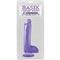 Dildo with Testicles and Suction Cup - Purple 20 cm