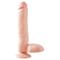 Dildo and Testicles with Suction Cup 22.9 cm Flesh
