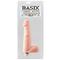 Basix Rubber Works  19 cm Vibrating Dong  - Colour Flesh