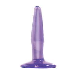 Basix Rubber Works  Mini Butt Plug-Purple