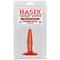 Basix Rubber Works  Mini Butt Plug-Red