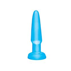 Basix Rubber Works  Beginners Butt Plug-Blue