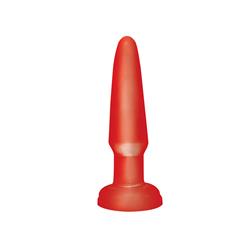 Basix Rubber Works Butt Plug Beginners - Colour Red