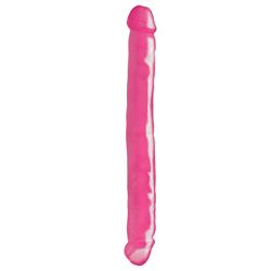 Basix Rubber Works  12" Double Dong-Pink