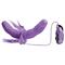 Fetish Fantasy Elite Vibrating Double Delight Strap-On Purple