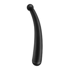 Vibrating Curved Anal Plug Colour Black