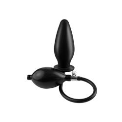 Anal Fantasy Collection Inflatable Silicone Plug - Colour Black