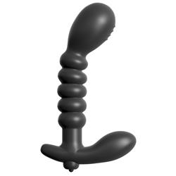 Anal Fantasy Collection Ribbed Prostate Vibe - Colour Black