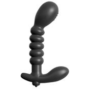 Ribbed Prostate Vibe Black