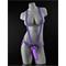 Dillio  7" Strap-On Suspender  Harness Set-Purple