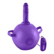 Mini Bola con Dildo y Vibración Púrpura