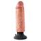 King Cock  6" Vibrating Cock-Flesh