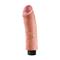 King Cock  8" Vibrating Cock-Flesh