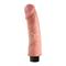 King Cock  9" Vibrating Cock-Flesh