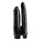 King Cock  Double Vibrating Double Penetrator-Blac
