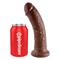 King Cock Dildo 8" - Brown