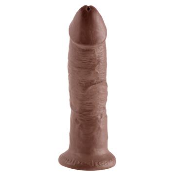 King Cock  9" Cock-Brown