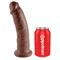 King Cock Dildo 9" - Brown