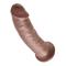 King Cock Dildo 9" - Brown