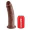 King Cock Dildo 10" - Brown