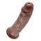 King Cock Dildo 10" - Brown