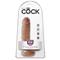 King Cock Cock with Balls 7" - Tan