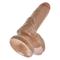 King Cock Cock with Balls 7" - Tan