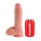 King Cock  8" Cock with Balls-Flesh