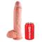 King Cock  10" Cock with Balls-Flesh