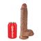 King Cock Cock with Balls 10" - Tan