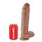 King Cock Cock with Balls 11" - Tan